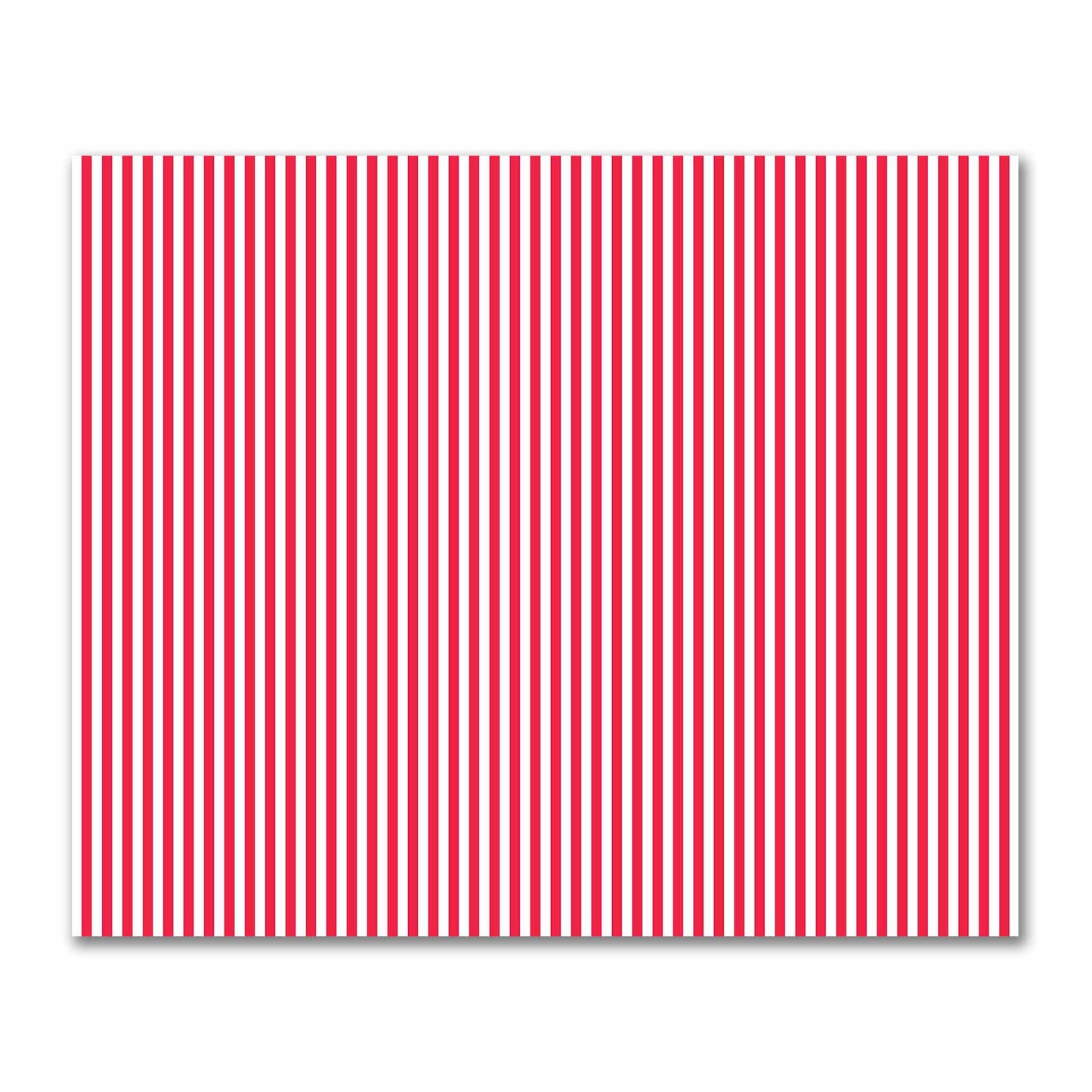 Off-White Cotton Sateen Fabric with Red Bars, FACS-1330-051