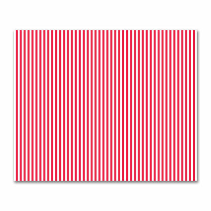 Off-White Cotton Sateen Fabric with Red Bars, FACS-1330-051