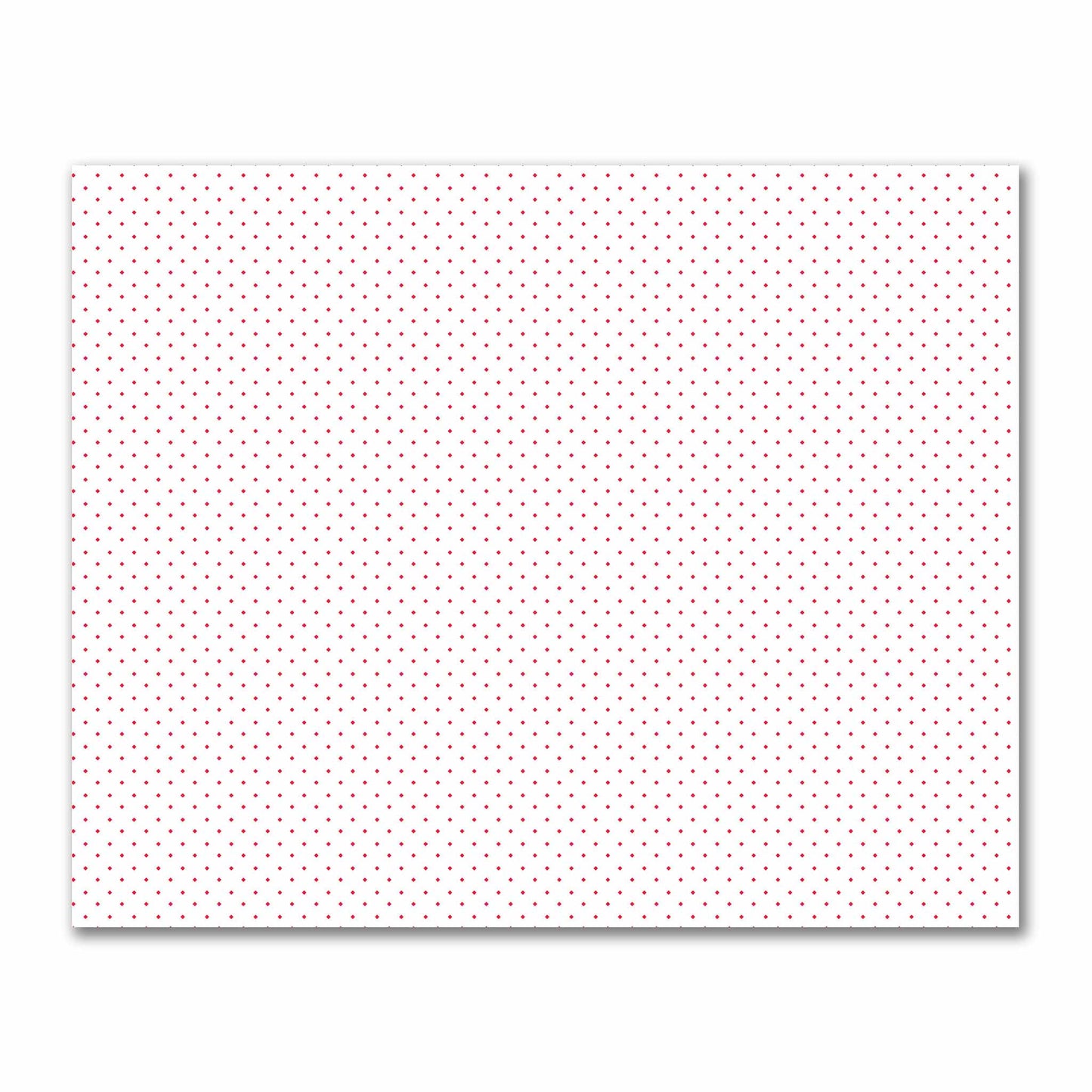 Off-White Cotton Sateen Fabric with Red Diamonds, FACS-1330-101