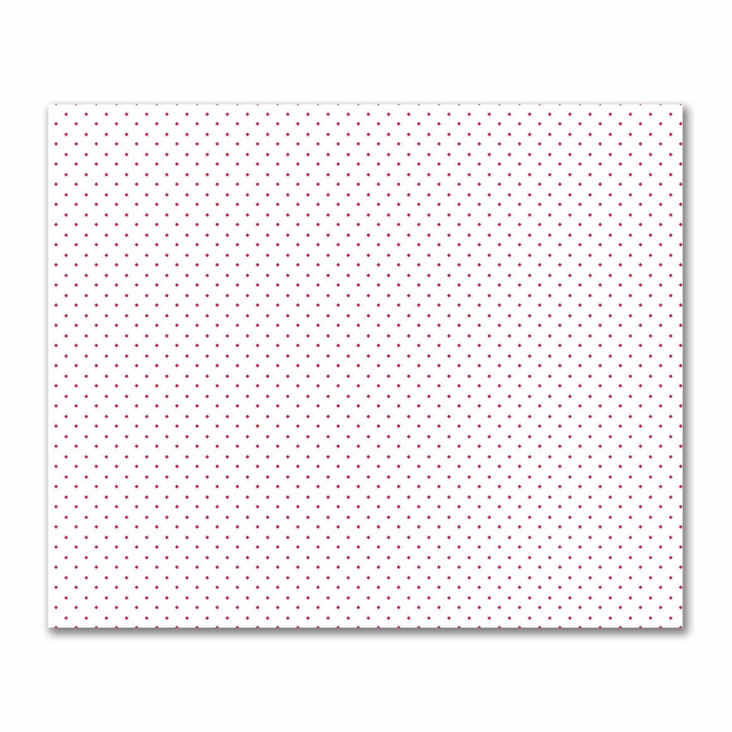 Off-White Cotton Sateen Fabric with Red Diamonds, FACS-1330-101