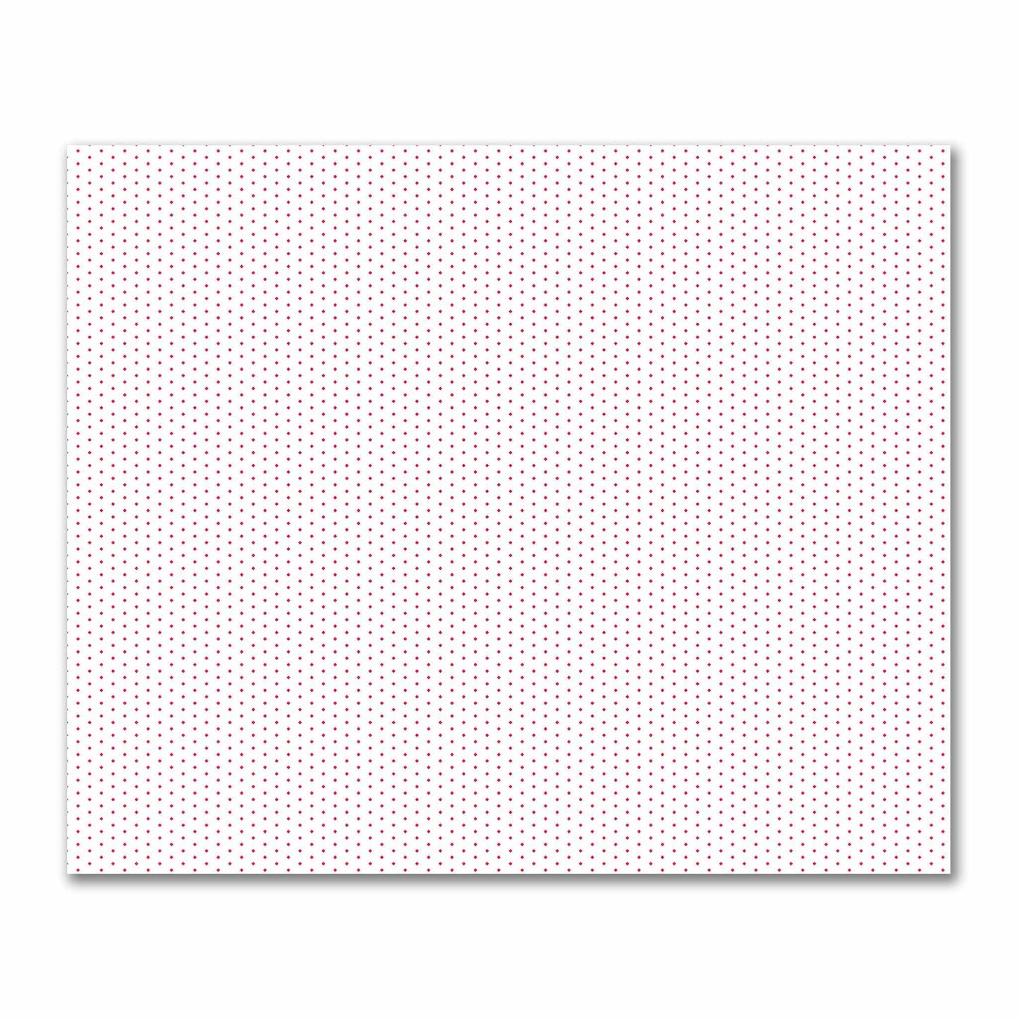 Off-White Cotton Sateen Fabric with Fine Red Diamonds, FACS-1330-111