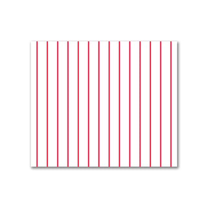 Off-White Cotton Sateen Fabric with Fine Red Stripes, FACS-1330-151