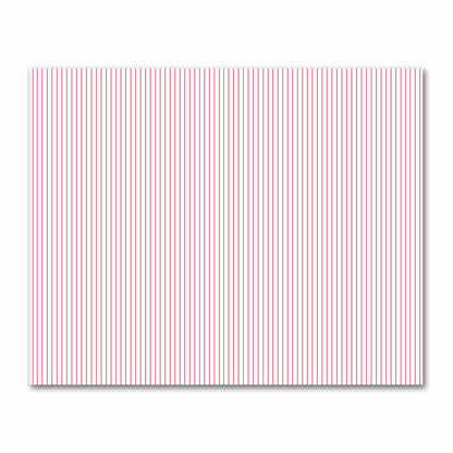Off-White Cotton Sateen Fabric with Fine Red Stripes, FACS-1330-151