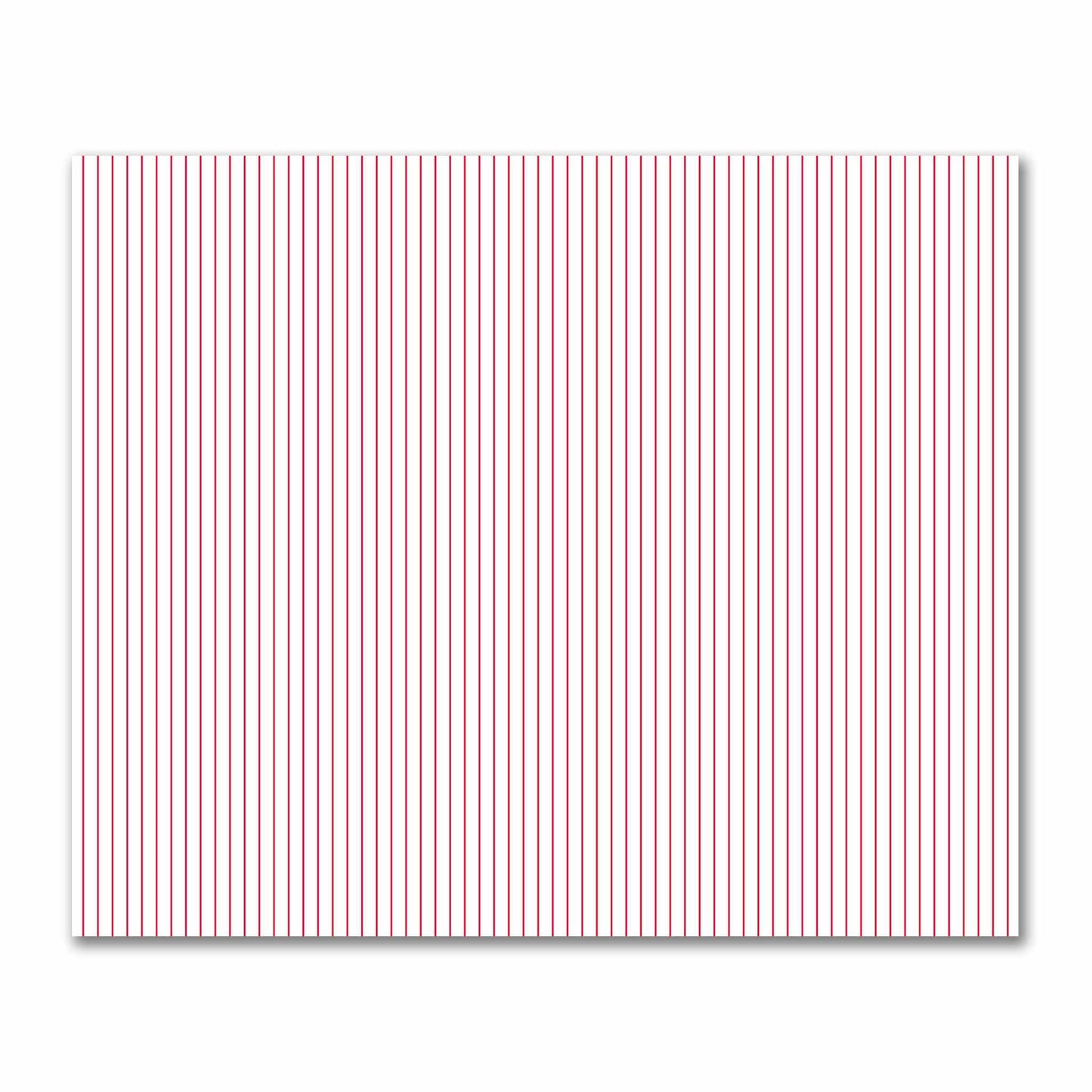 Off-White Cotton Sateen Fabric with Fine Red Stripes, FACS-1330-151