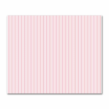 Off-White Cotton Sateen Fabric with Fine Red Stripes, FACS-1330-151