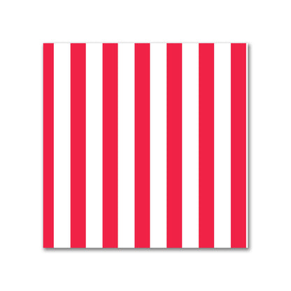 Off-White Cotton Sateen Fabric with Thin Red Bars, FACS-1330-241