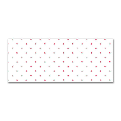 Cotton Sateen Fabric with Hand-painted Small Red Watercolor Floral Pattern Print, FACS-1336