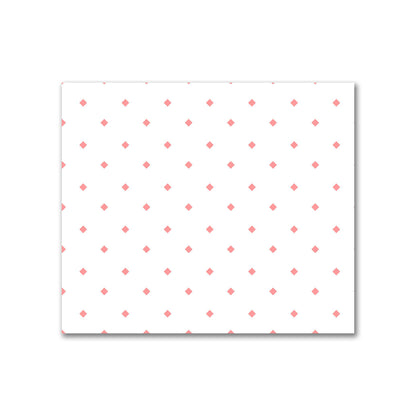 Off-White Cotton Sateen Fabric with Pink Diamonds, FACS-1340-101