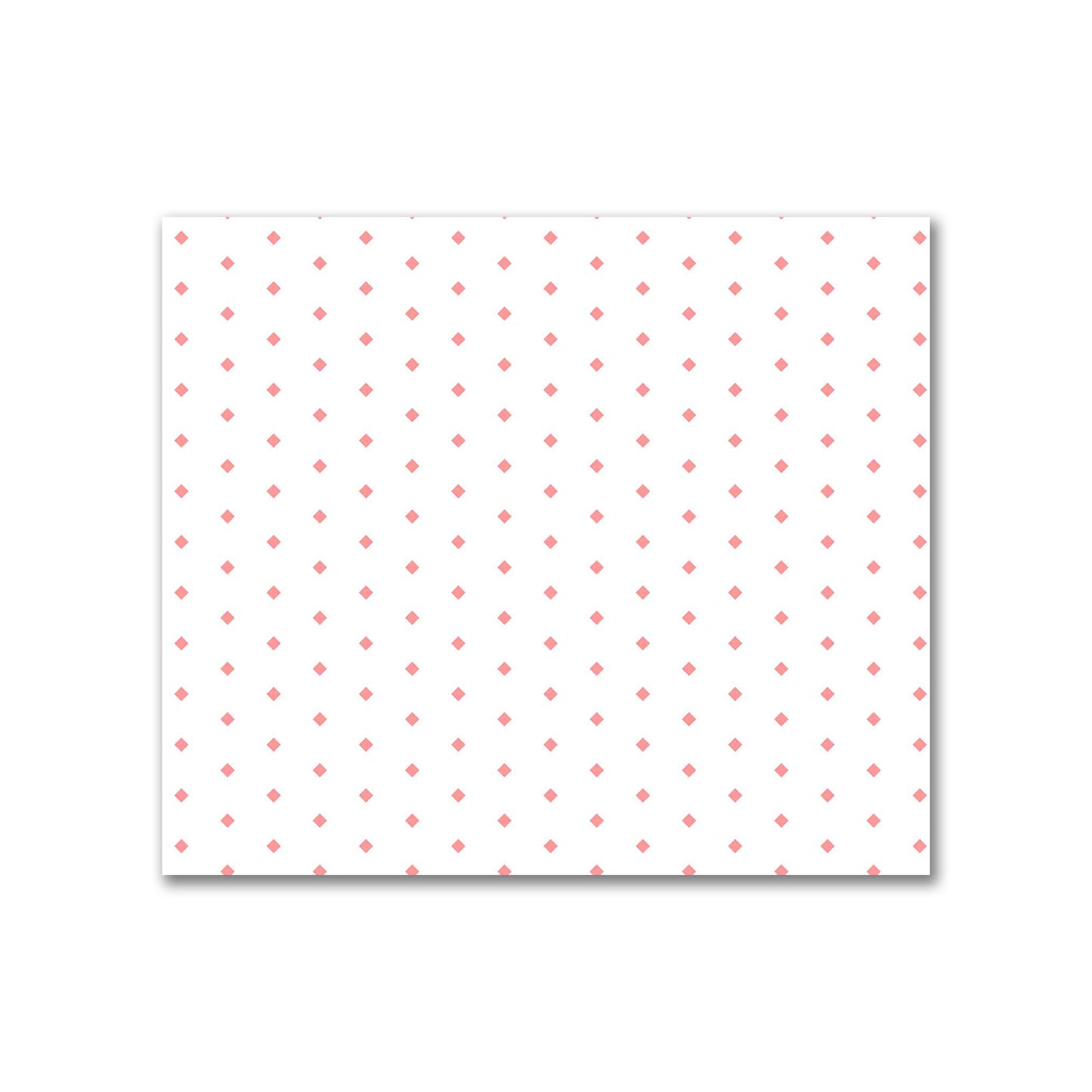 Off-White Cotton Sateen Fabric with Fine Pink Diamonds, FACS-1340-111