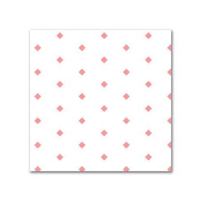 Off-White Cotton Sateen Fabric with Fine Pink Diamonds, FACS-1340-111