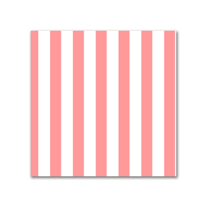Off-White Cotton Sateen Fabric with Thin Pink Bars, FACS-1340-241
