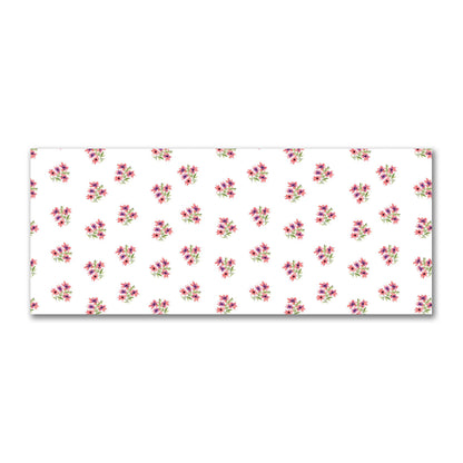 Cotton Sateen Fabric with Hand-painted Pink Watercolor Floral Pattern Print, FACS-1345