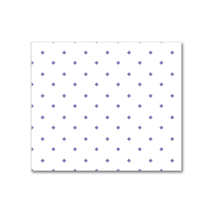 Off-White Cotton Sateen Fabric with Purple Diamonds, FACS-1350-101