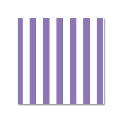 Off-White Cotton Sateen Fabric with Thin Purple Bars, FACS-1350-241