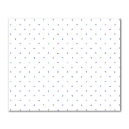 Cotton Sateen Fabric with Hand-painted Small Purple Watercolor Floral Pattern Print, FACS-1356