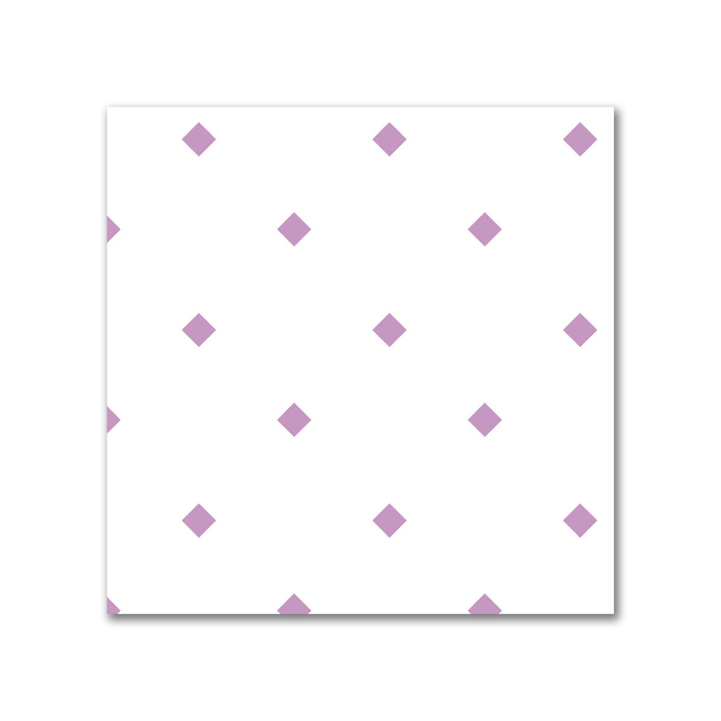 Off-White Cotton Sateen Fabric with Mauve Diamonds, FACS-1360-101