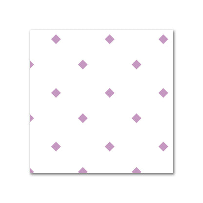 Off-White Cotton Sateen Fabric with Mauve Diamonds, FACS-1360-101