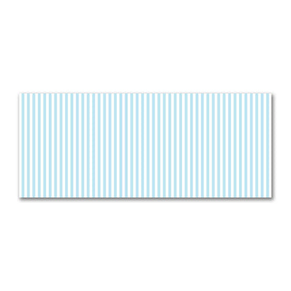 Off-White Cotton Sateen Fabric with Blue Bars, FACS-1370-051