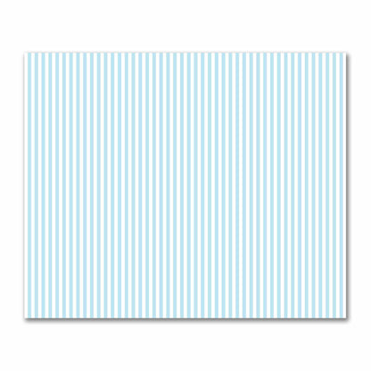 Off-White Cotton Sateen Fabric with Blue Bars, FACS-1370-051