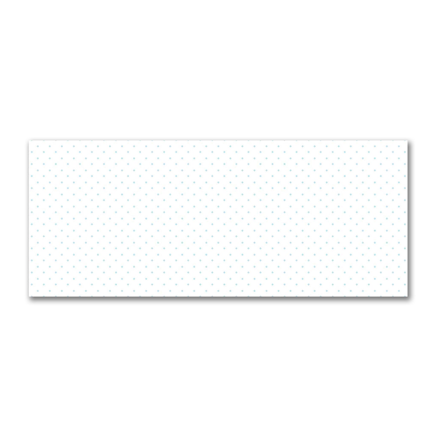 Off-White Cotton Sateen Fabric with Blue Diamonds, FACS-1370-101