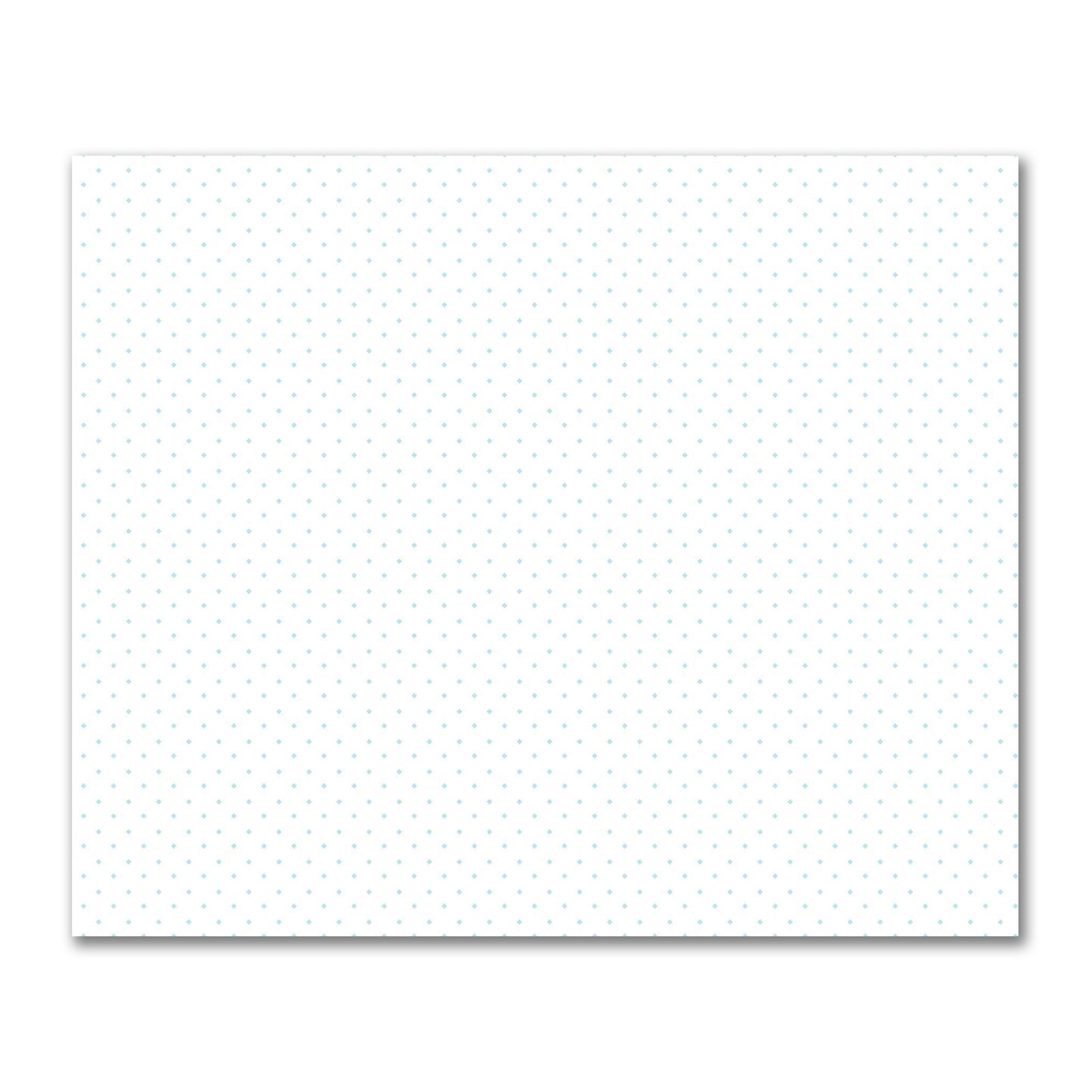 Off-White Cotton Sateen Fabric with Blue Diamonds, FACS-1370-101