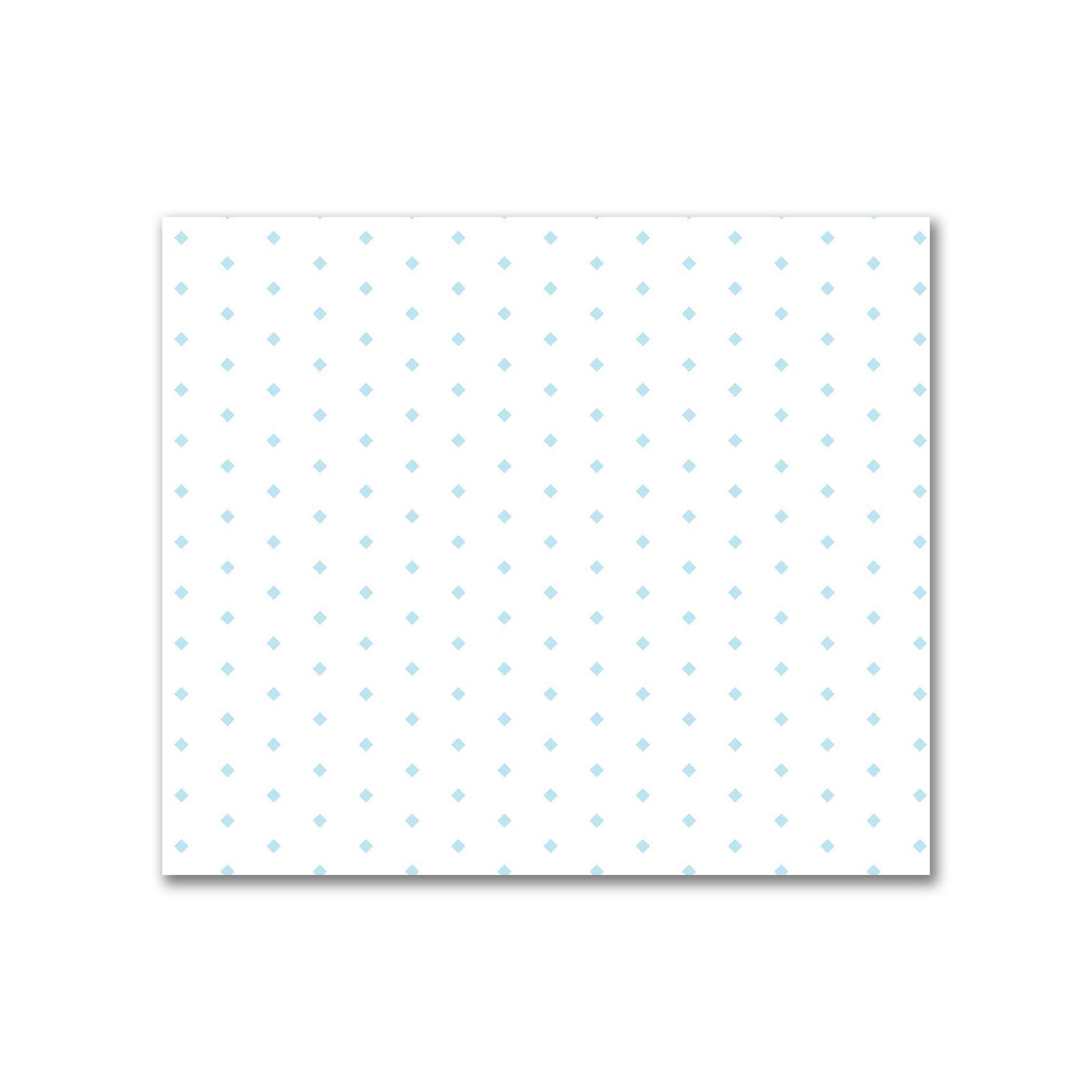 Off-White Cotton Sateen Fabric with Fine Blue Diamonds, FACS-1370-111