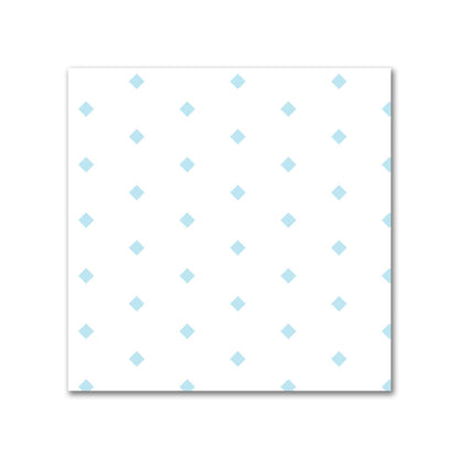 Off-White Cotton Sateen Fabric with Fine Blue Diamonds, FACS-1370-111