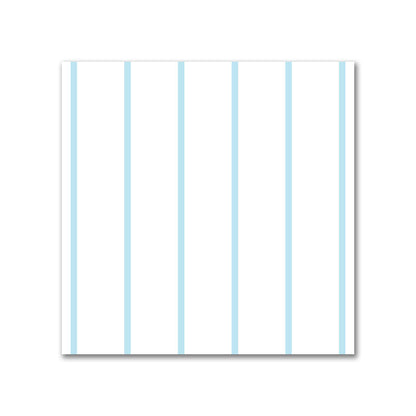 Off-White Cotton Sateen Fabric with Fine Blue Stripes, FACS-1370-151
