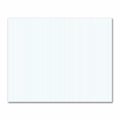Off-White Cotton Sateen Fabric with Fine Blue Stripes, FACS-1370-151