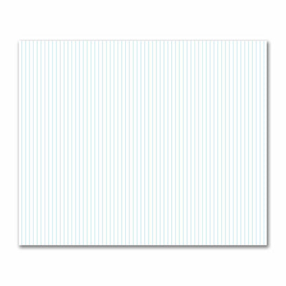 Off-White Cotton Sateen Fabric with Fine Blue Stripes, FACS-1370-151