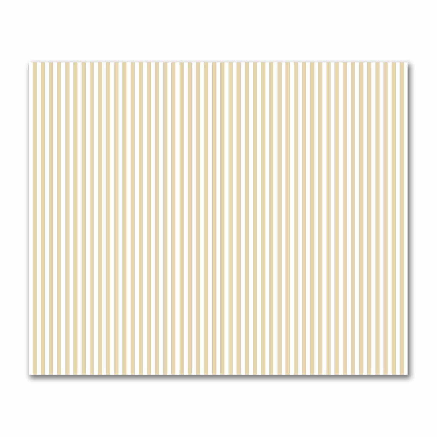 Off-White Cotton Sateen Fabric with Tan Bars, FACS-1371-051
