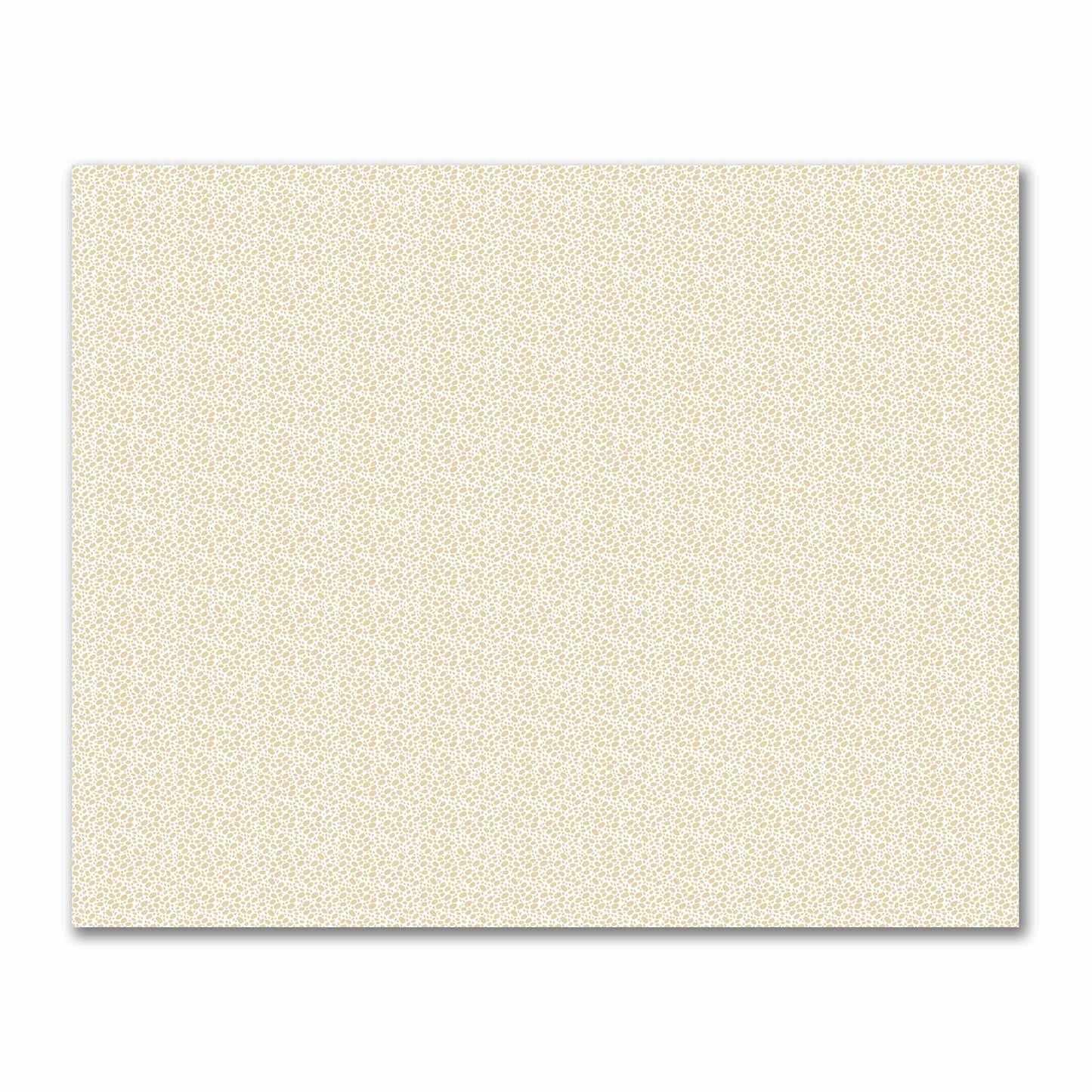 Off-White Cotton Sateen Fabric with Tan Hand-painted Dab Motif Print | FACS-1371-092