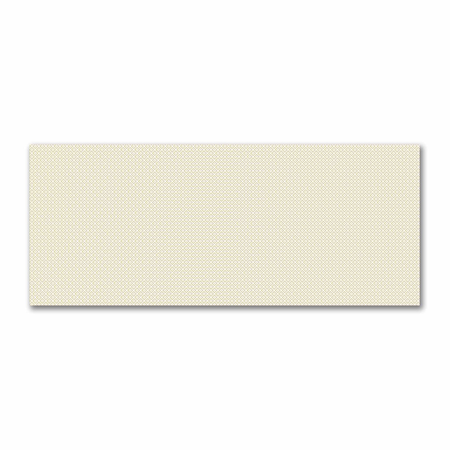 Off-White Cotton Sateen Fabric with Tan Repeating Square Motif Print | FACS-1371-122