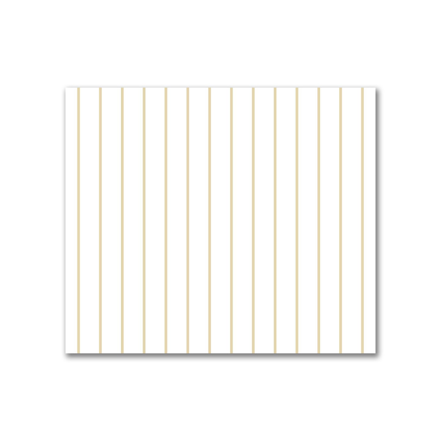 Off-White Cotton Sateen Fabric with Fine Tan Stripes, FACS-1371-151