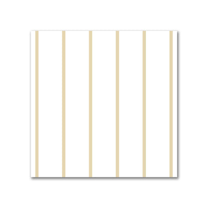 Off-White Cotton Sateen Fabric with Fine Tan Stripes, FACS-1371-151