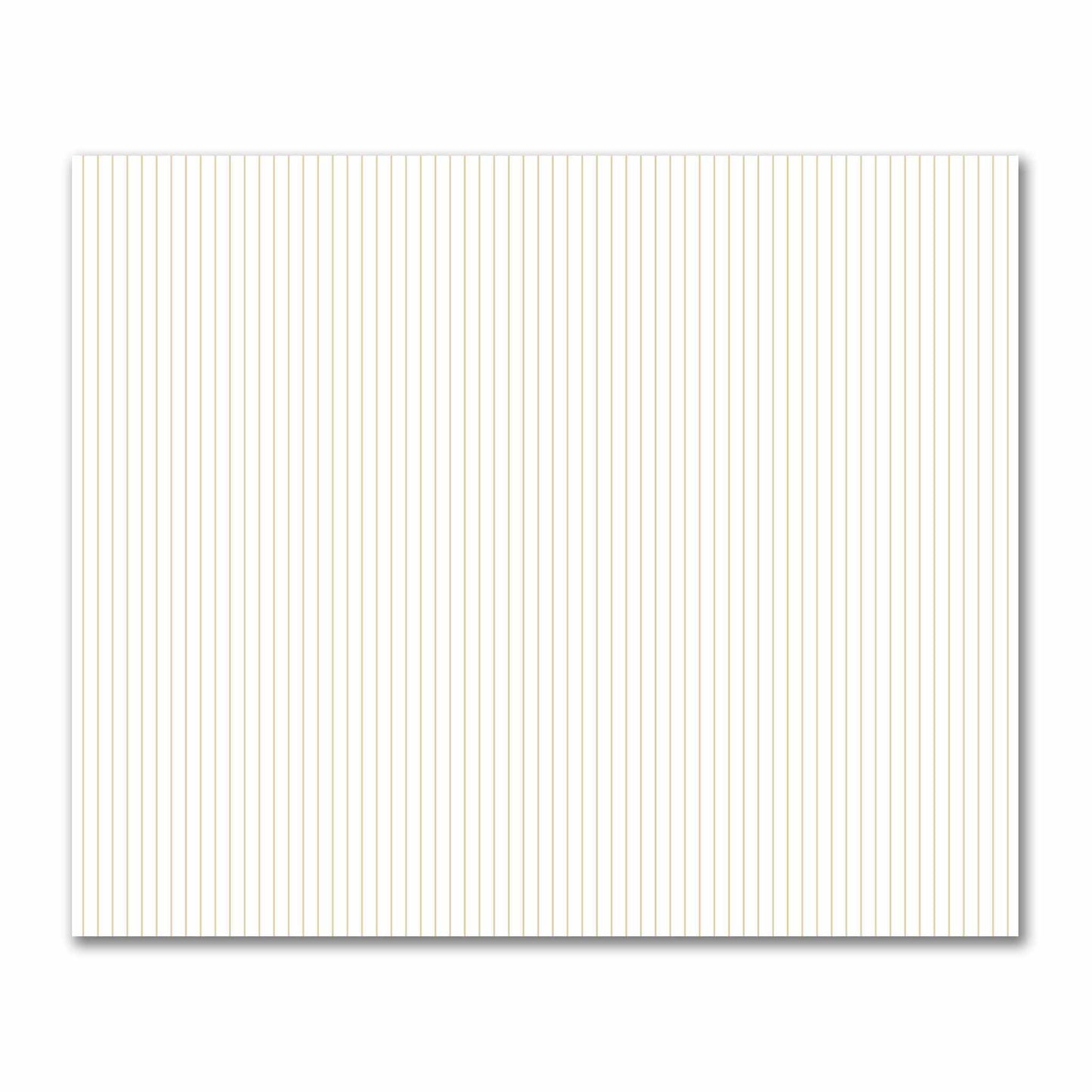 Off-White Cotton Sateen Fabric with Fine Tan Stripes, FACS-1371-151
