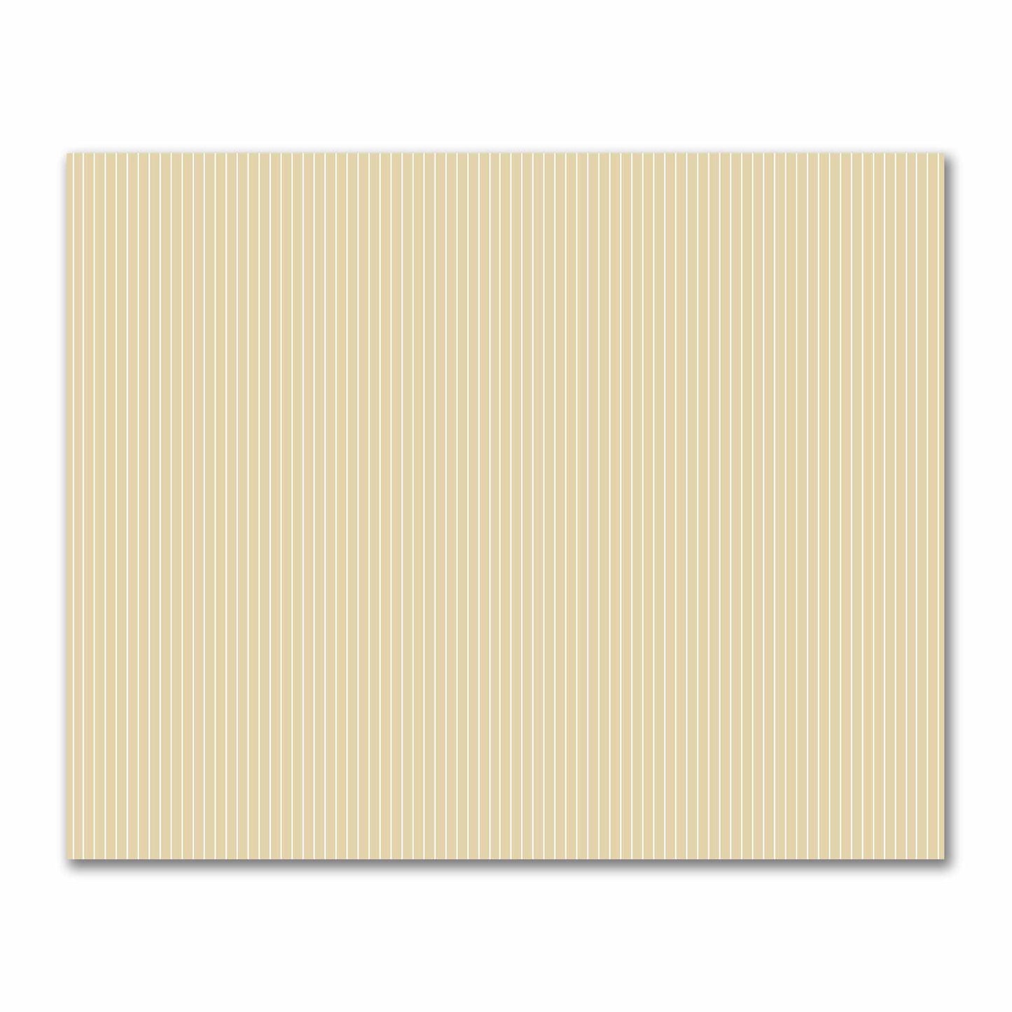 Cotton Sateen Fabric with Fine Off-White Stripes on Tan, FACS-1371-152