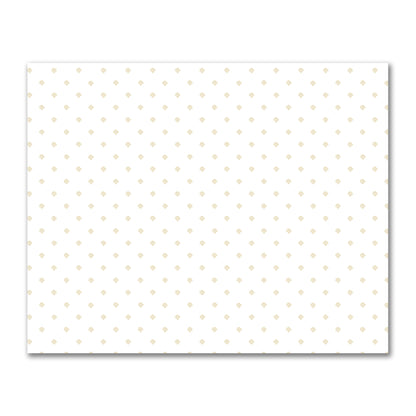 Off-White Cotton Sateen Fabric with Tan Hand-painted Swizzle Motif Print | FACS-1371-171