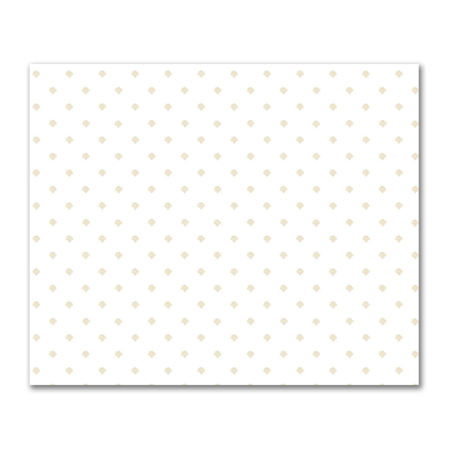 Off-White Cotton Sateen Fabric with Tan Hand-painted Swizzle Motif Print | FACS-1371-171