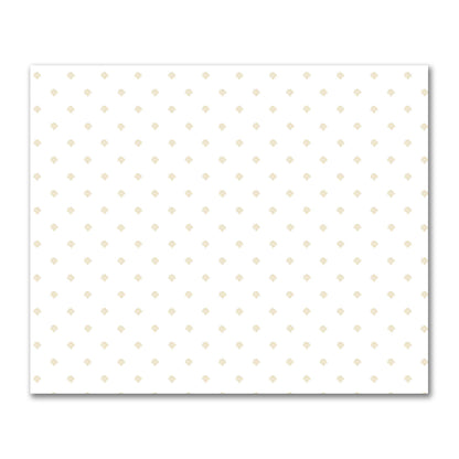 Off-White Cotton Sateen Fabric with Tan Hand-painted Swizzle Motif Print | FACS-1371-171