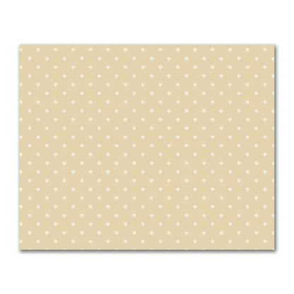 Tan Cotton Sateen Fabric with Off-White Hand-painted Swizzle Motif Print | FACS-1371-172