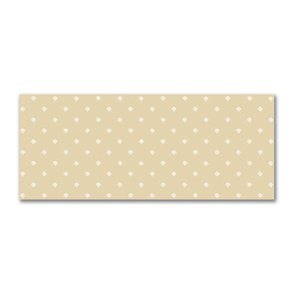 Tan Cotton Sateen Fabric with Off-White Hand-painted Swizzle Motif Print | FACS-1371-172