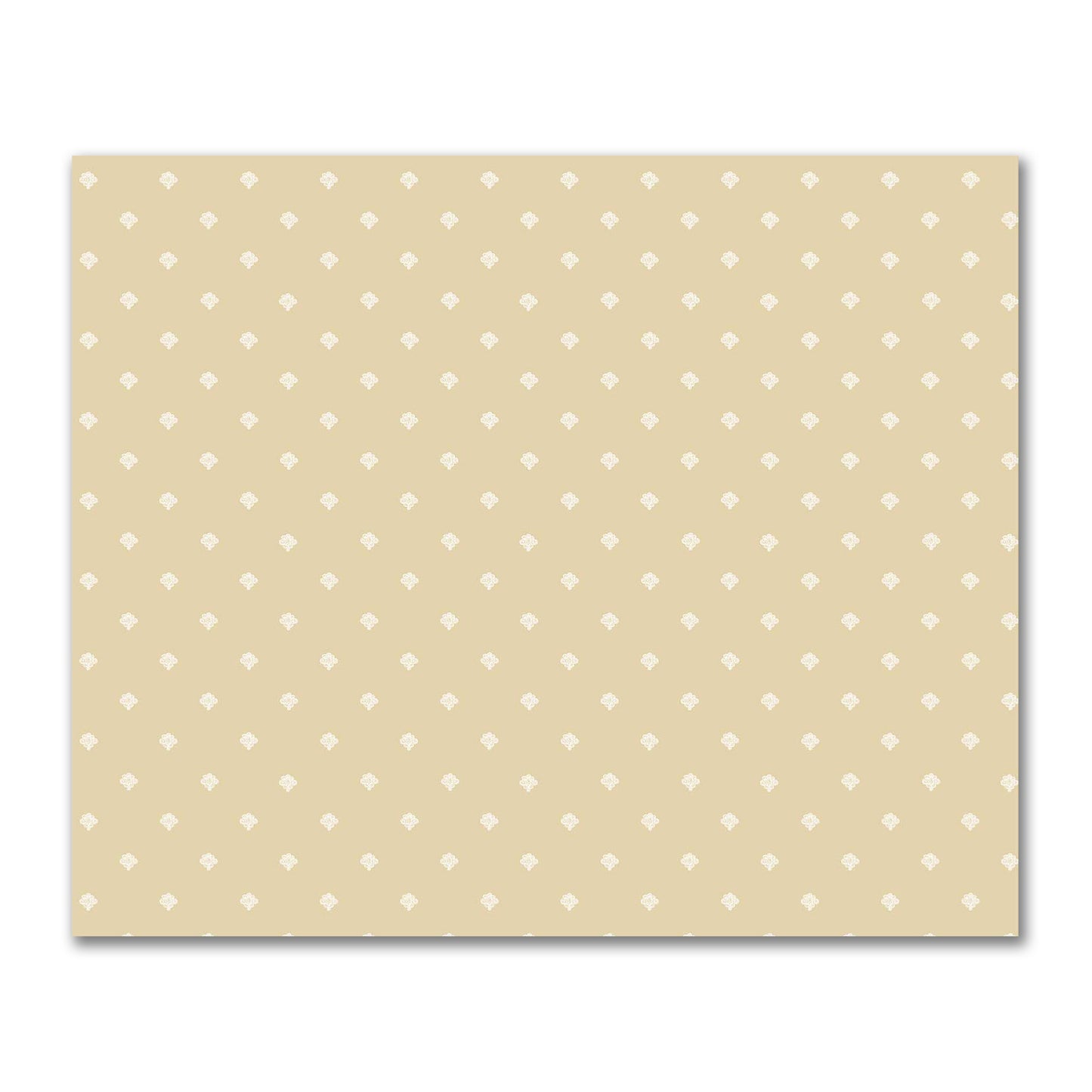 Tan Cotton Sateen Fabric with Off-White Hand-painted Swizzle Motif Print | FACS-1371-172