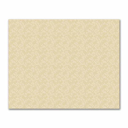 Tan Cotton Sateen Fabric with Off-White Vine Print  | FACS-1371-182