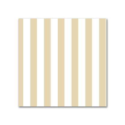 Off-White Cotton Sateen Fabric with Thin Tan Bars, FACS-1371-241