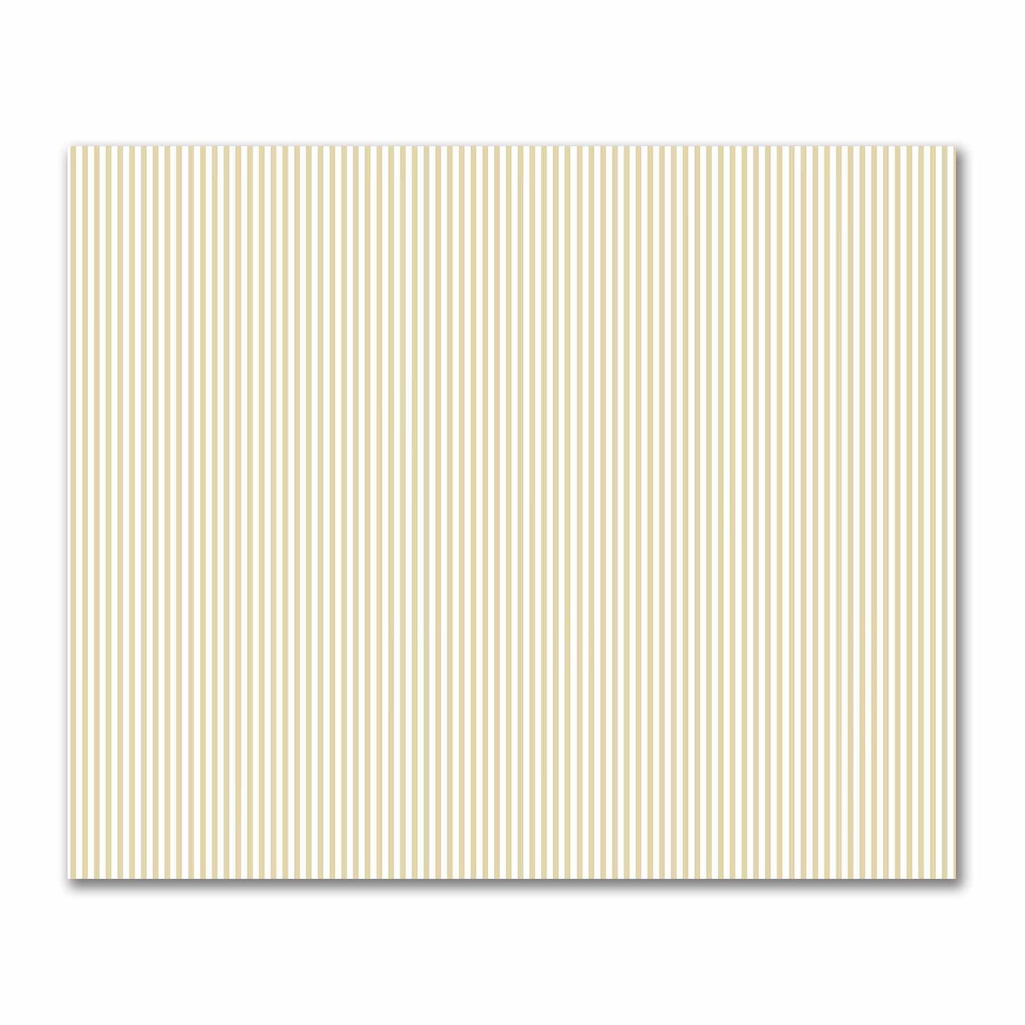 Off-White Cotton Sateen Fabric with Thin Tan Bars, FACS-1371-241