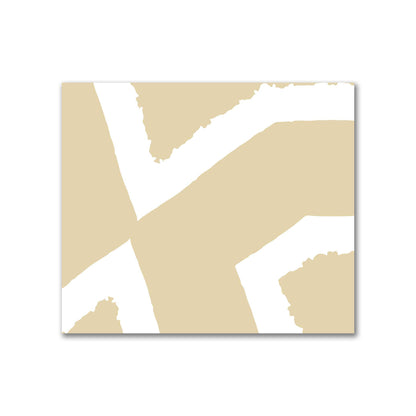Tan Cotton Sateen Fabric with Bold Off-White Graphic  | FACS-1371-392