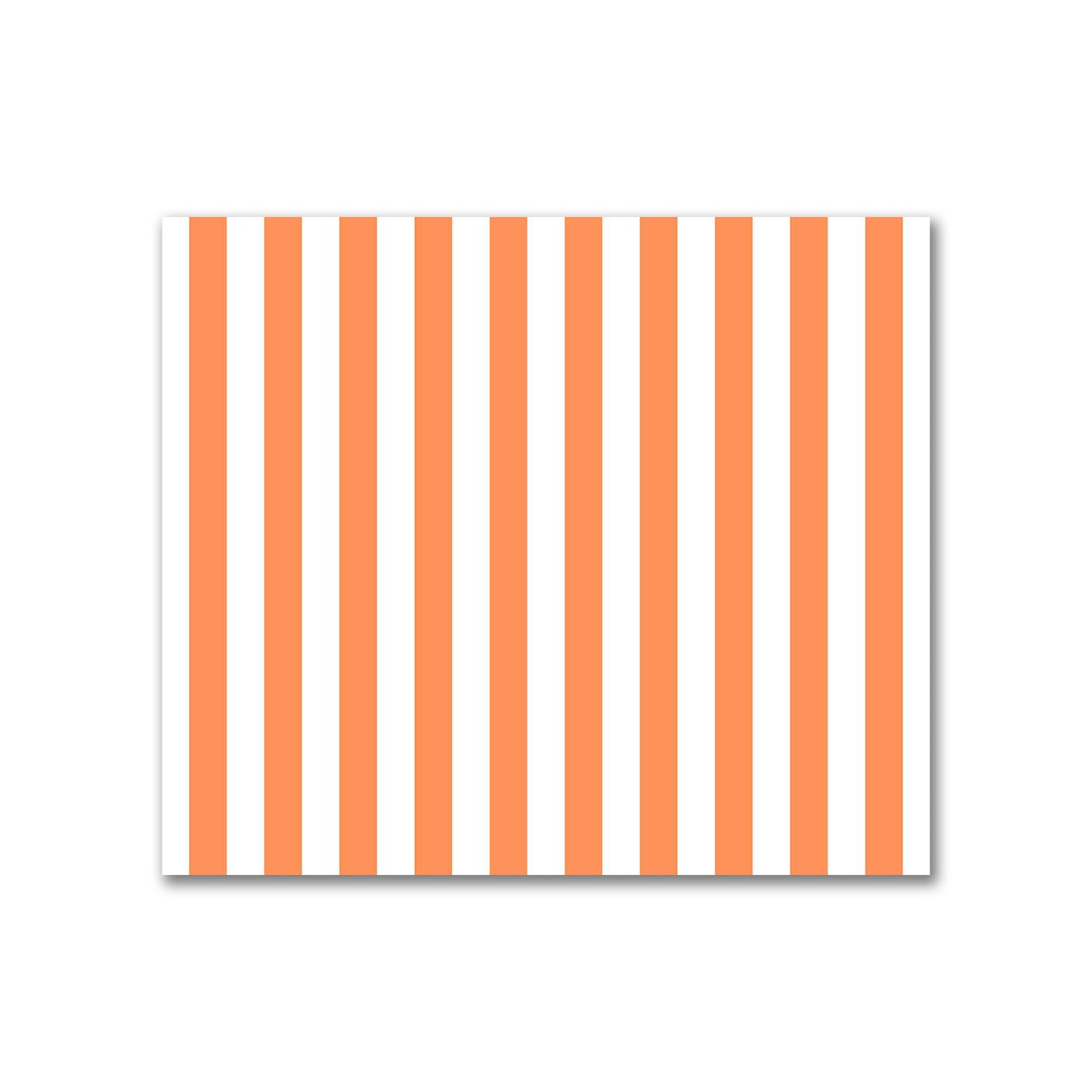Off-White Cotton Sateen Fabric with Orange Bars, FACS-1380-051