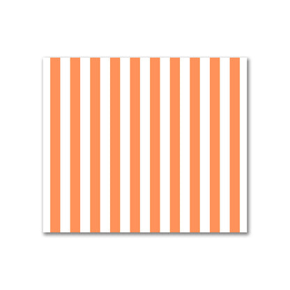 Off-White Cotton Sateen Fabric with Orange Bars, FACS-1380-051