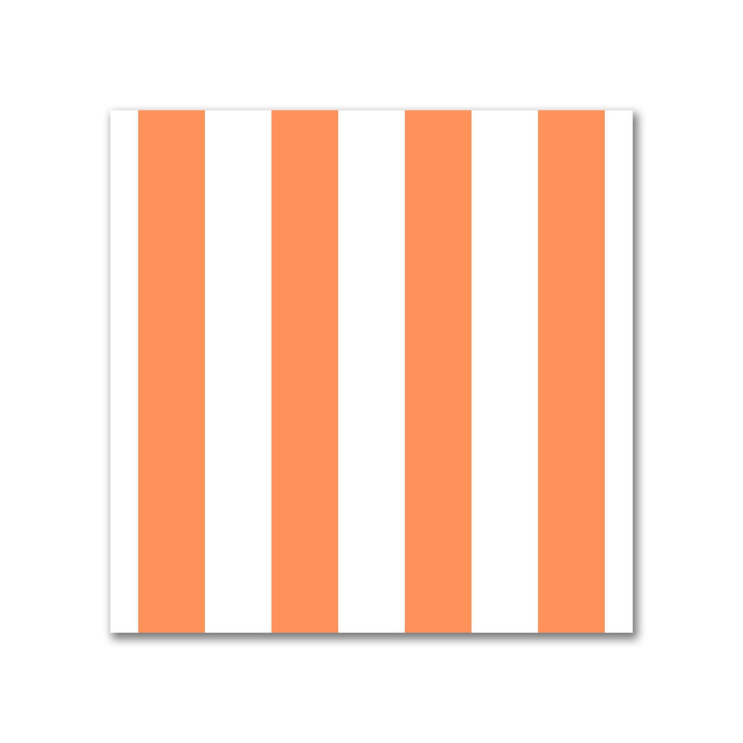 Off-White Cotton Sateen Fabric with Orange Bars, FACS-1380-051